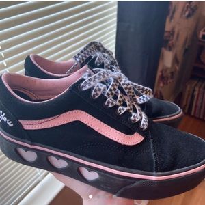 vans x lazy oaf bad for you platform sneakers